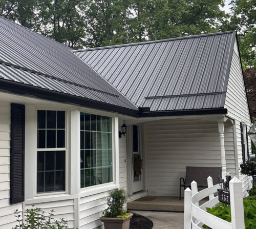 Onyx metal roof installation completed by HGE