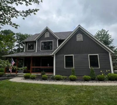 HGE grey siding installation