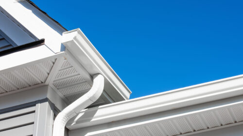 Gutter And Soffit Closeup
