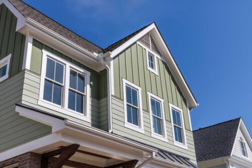 New Vinyl Siding On Residential Home