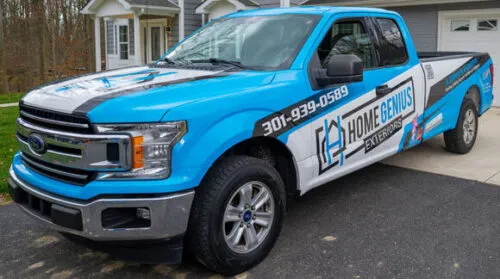 Home Genius Exteriors Install Truck