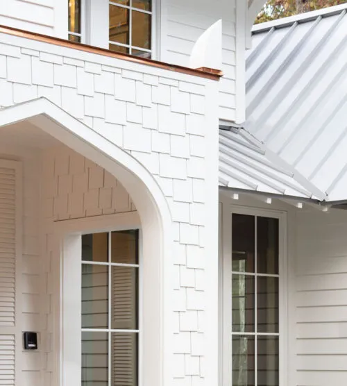 James Hardie Fiber Cement Shingle Siding White