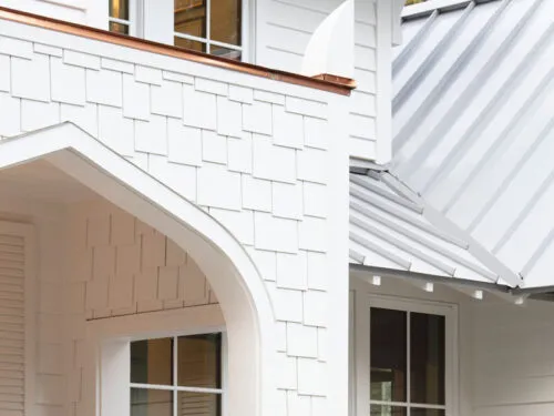 James Hardie Fiber Cement Shingle Siding White