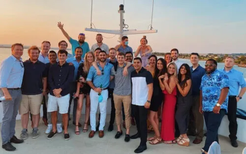 Evening out on the water in D.C> for the top performing sales teams at Home Genius Exteriors.