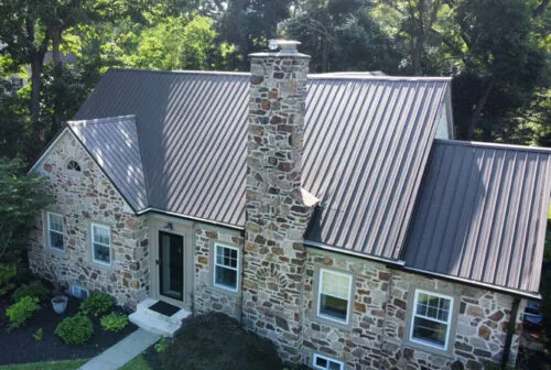 New Brown Union Corrugated Roof Luxury Home