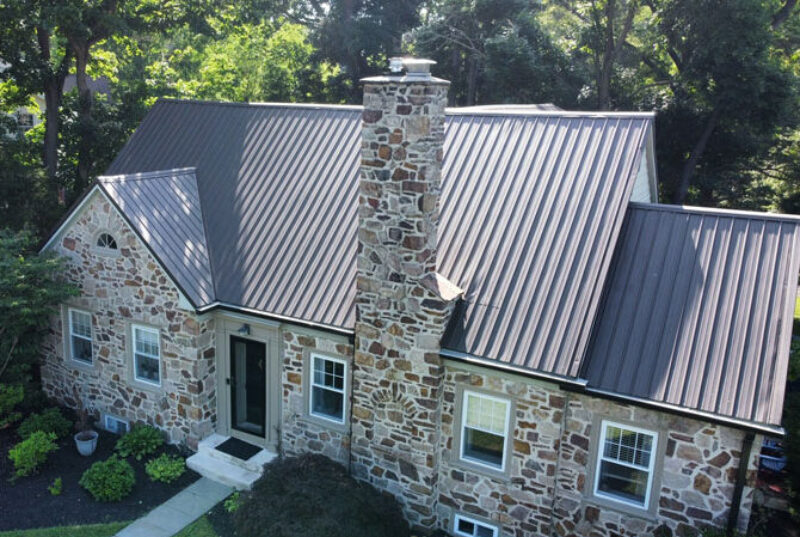 New Brown Union Corrugated Roof Luxury Home