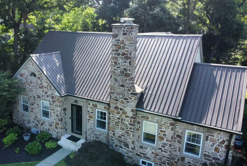 New Brown Union Corrugated Roof Luxury Home