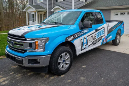 Home Genius Exteriors Install Truck