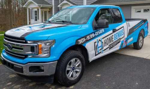 Home Genius Exteriors Install Truck