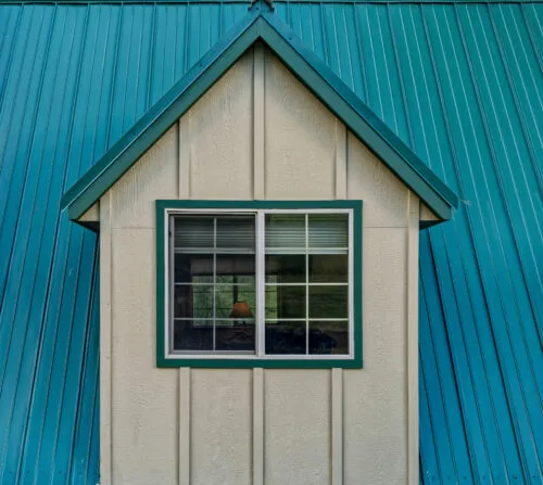 Custom blue metal roofing project
