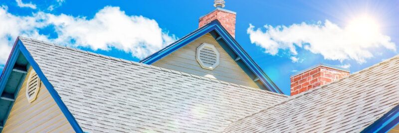 roof on a sunny hot day