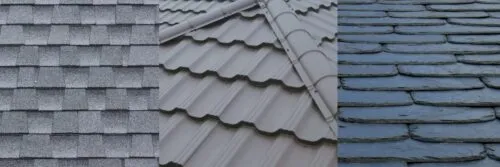 Different types of roofing materials