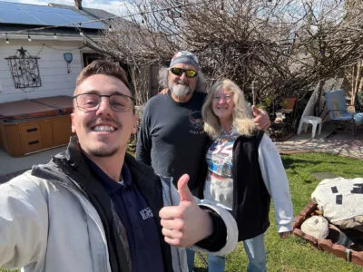 HGE customer selfie