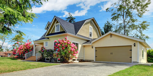 beautiful suburban home