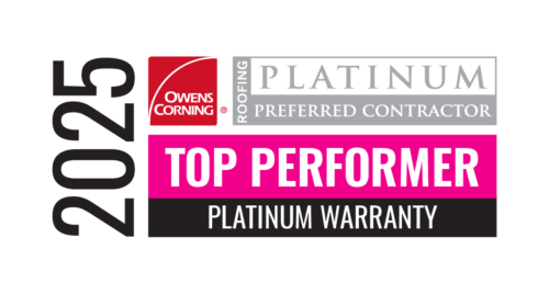 Owens Corning Platinum Warranty award logo