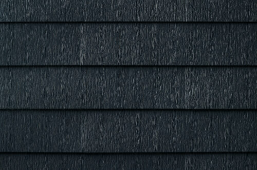 close up of GAF Timbersteel shingle swatch in Obsidian