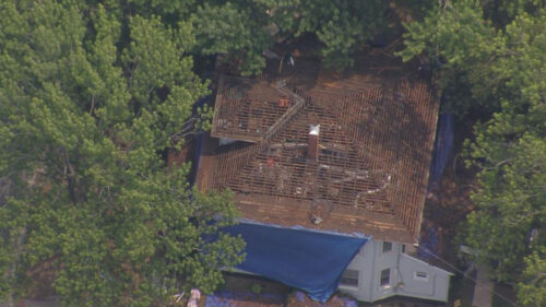 Roof teardown before replacement