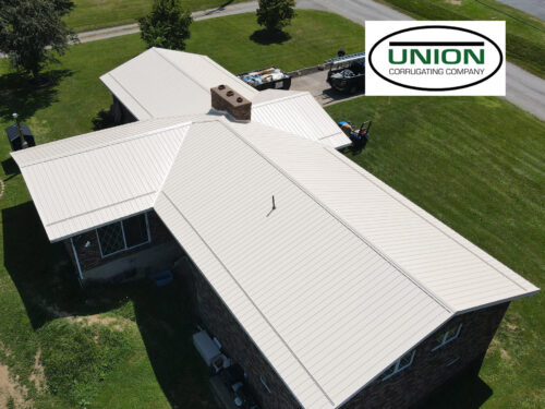 Union Corrugating badge on project photo