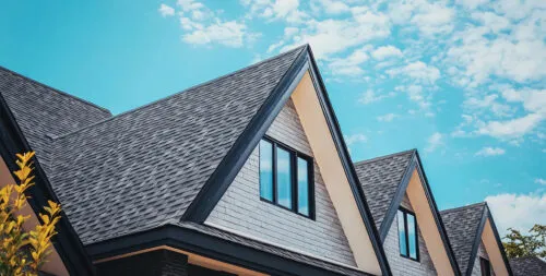 stunning home with custom windows and gutters