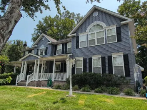 a stunning after photo from a siding replacement job in Maryland