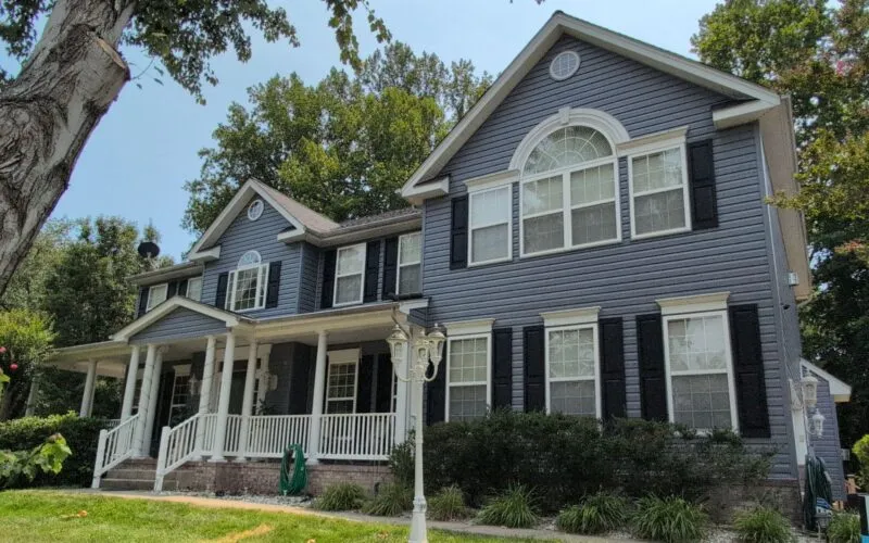 a stunning after photo from a siding replacement job in Maryland