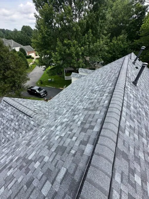 Owens corning asphalt shingle roof replacement job on a home in Maryland
