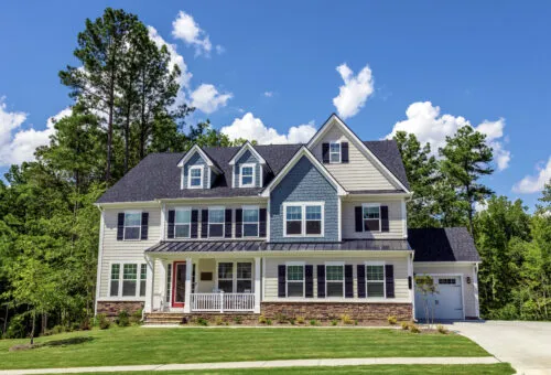 A beautiful house colonial American style in North Carolina